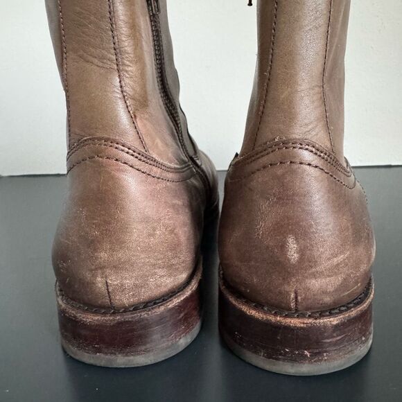 Frye Sawyer Men's Chelsea Boot Size 13 Leather Ankle Western Side Zipper Shoes - Picture 7 of 13